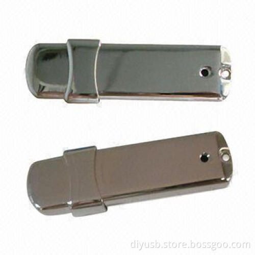 Metal USB Flash Drives, 1 to 32GB Memory Capacity, CE, RoHS and FCC Marks